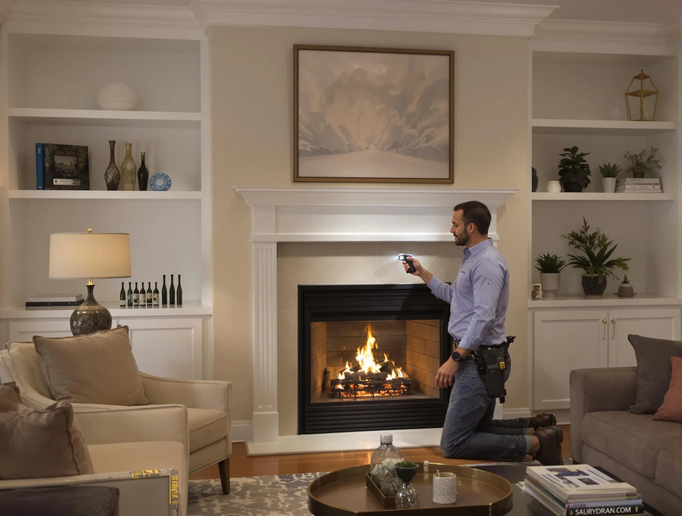 El Cerro Chimney Sweep conducting a fireplace safety inspection in El Cerro, NM