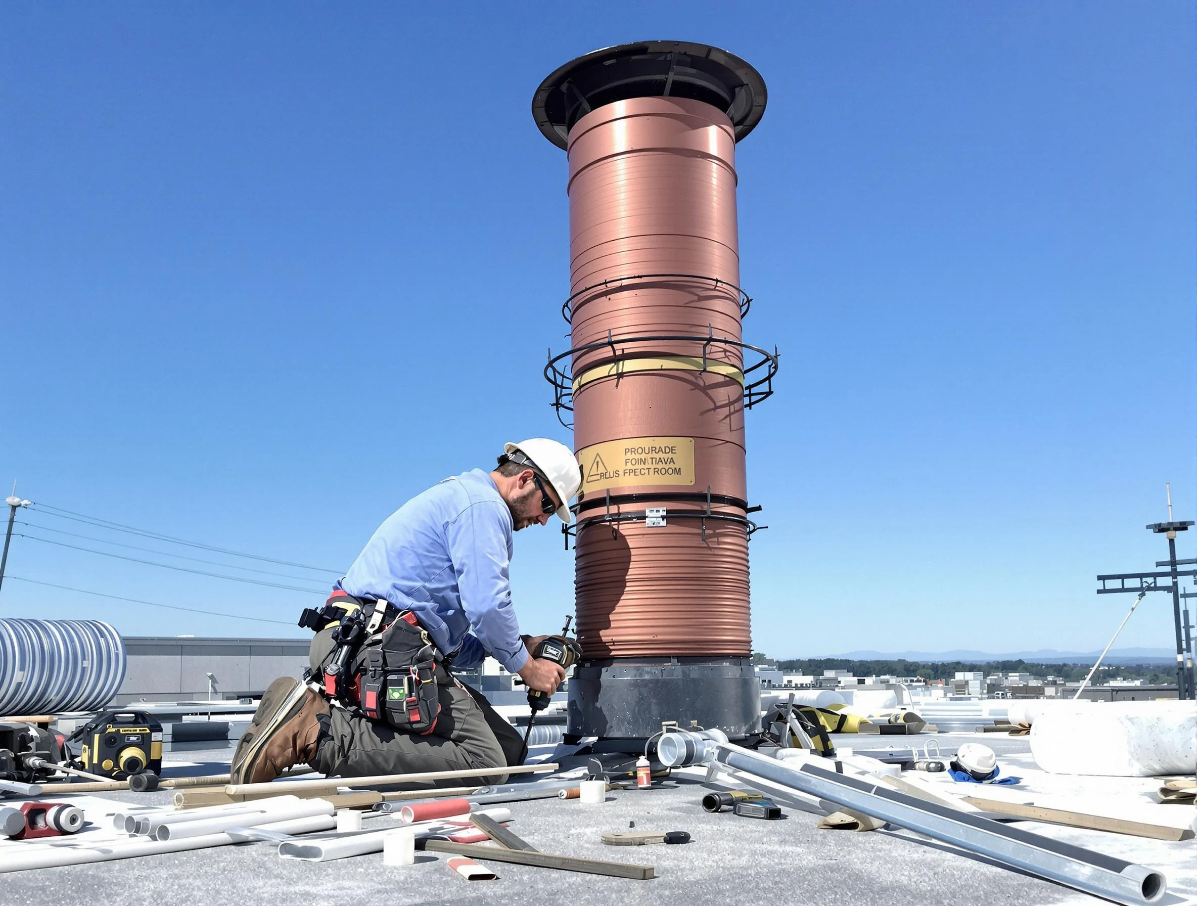 Installed chimney liner by El Cerro Chimney Sweep in El Cerro, NM