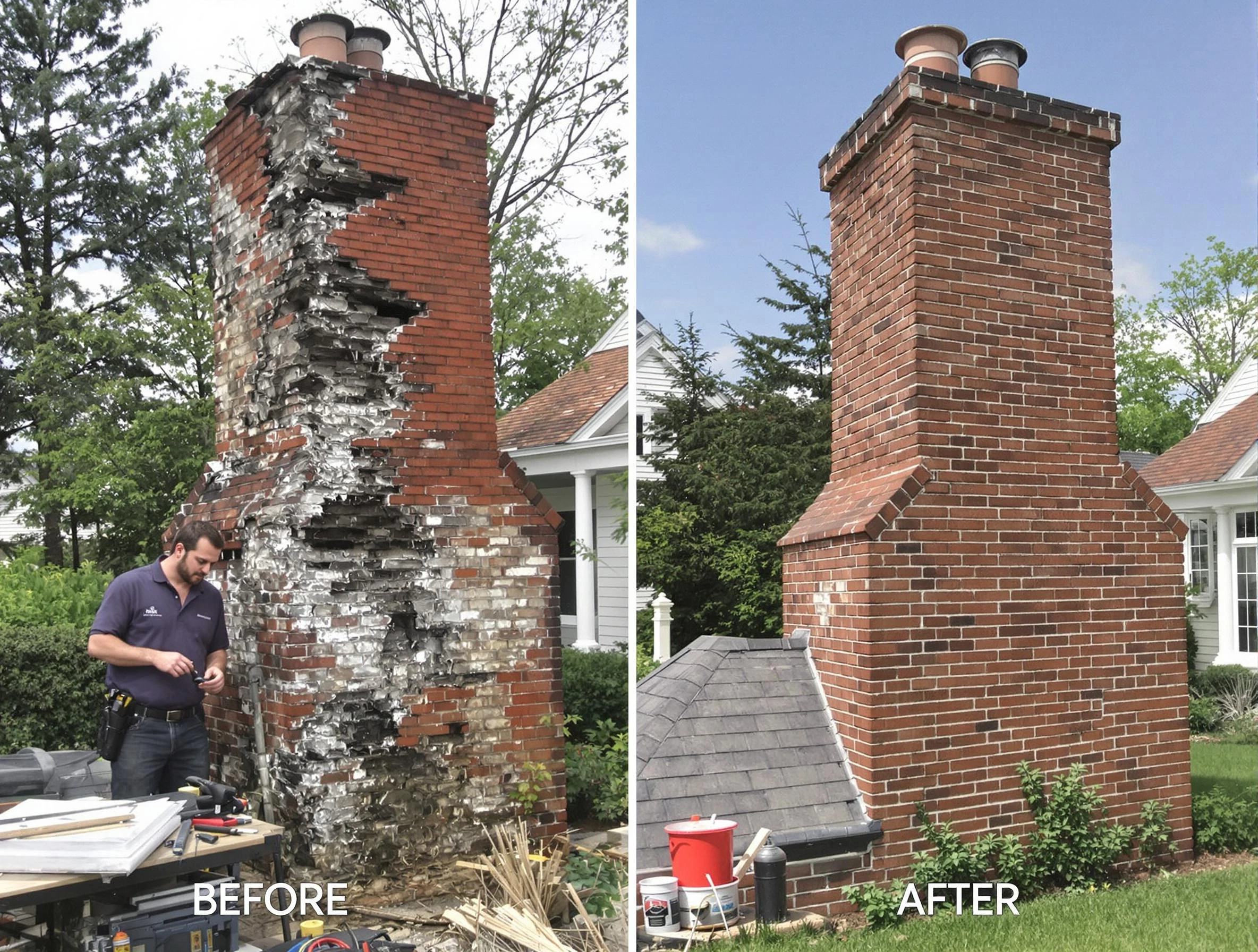 El Cerro Chimney Sweep performing a full chimney restoration in El Cerro, NM