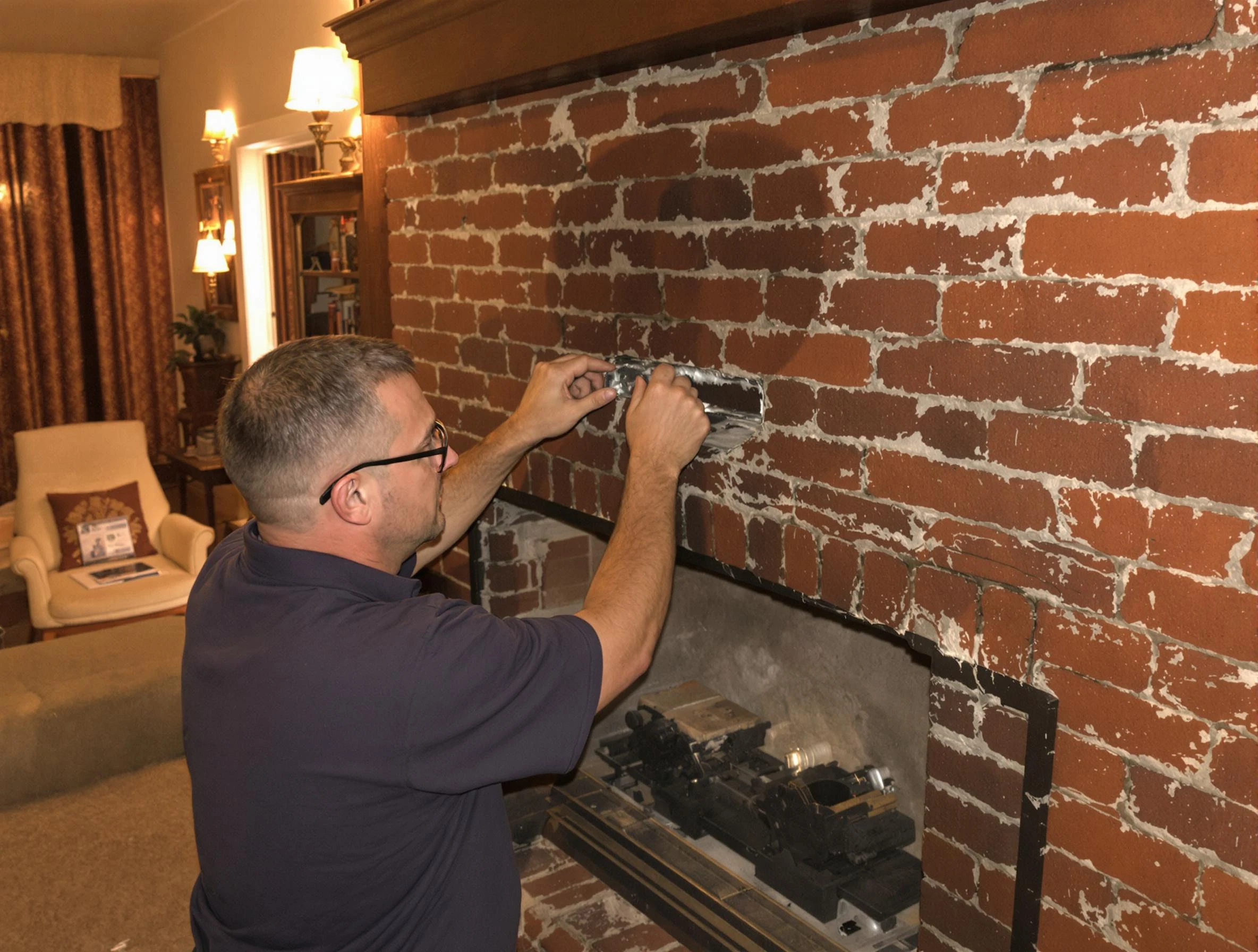 El Cerro Chimney Sweep expert fixing a fireplace in El Cerro, NM